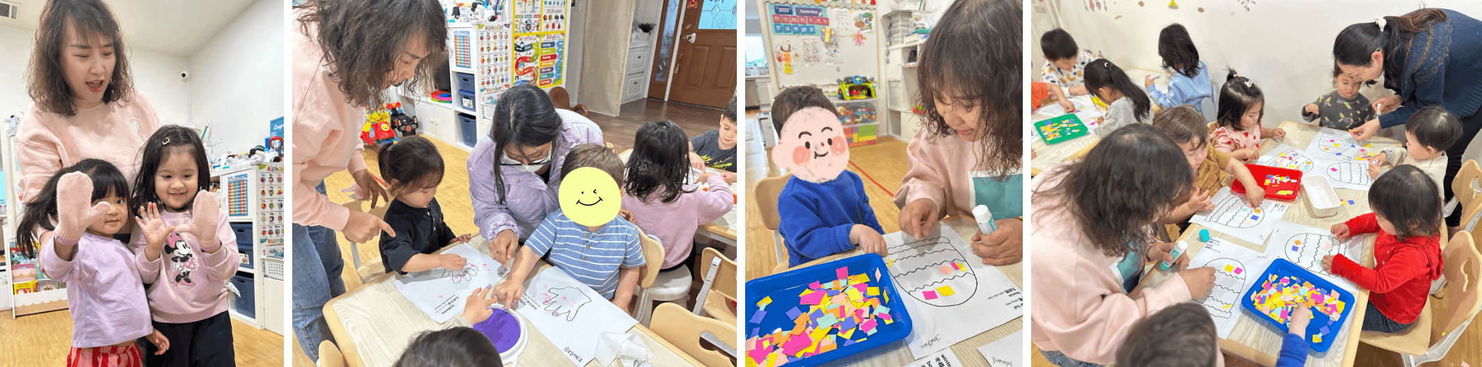 Children exploring Mandarin winter vocabulary through art